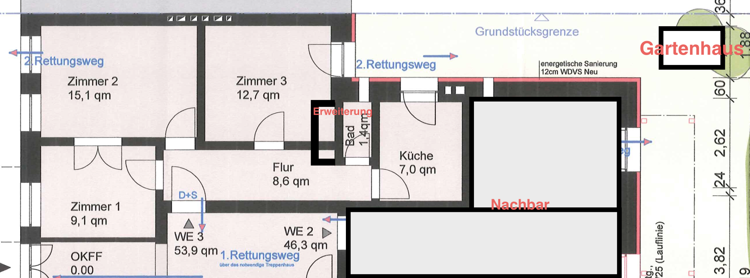 Grundriss EG · Exposé Weckmannweg 6