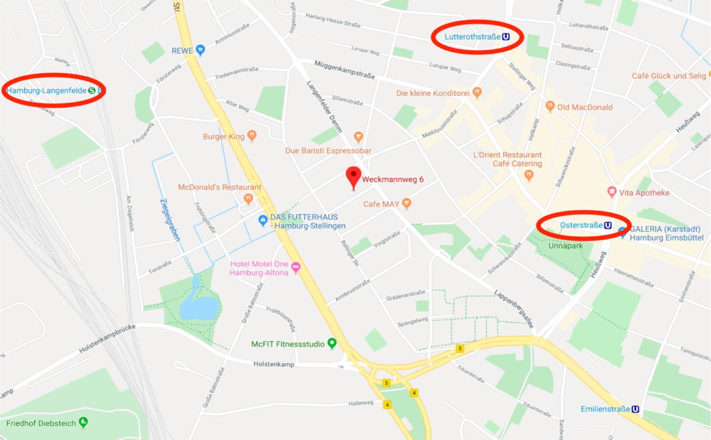 Lagekarte – Verkehrsanbindung