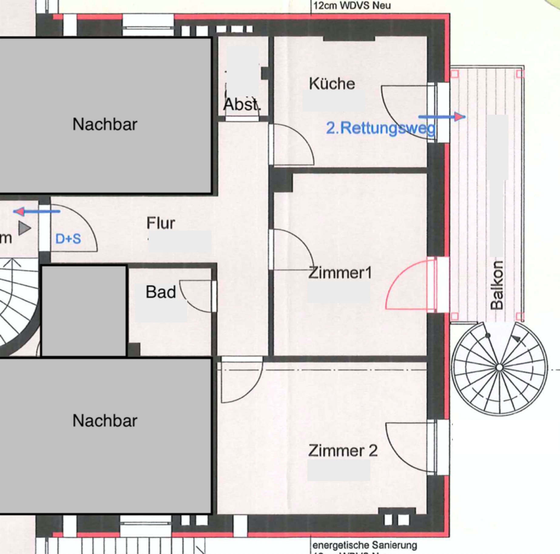 Grundriss 1. OG mitte · Exposé Weckmannweg 6