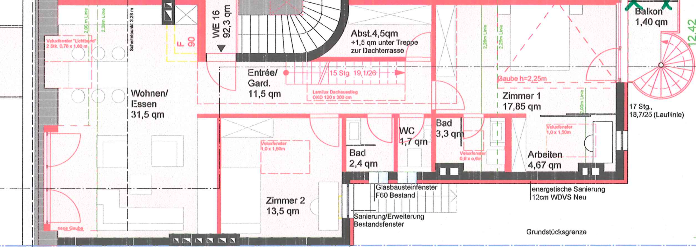 Grundriss DG rechts · Exposé Weckmannweg 6